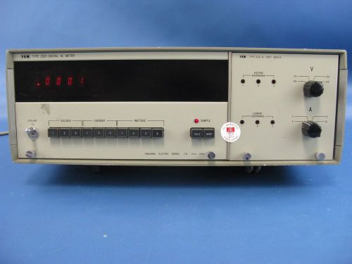 Yokogawa YEW Type 2505 Digital AC Meter w/ 2514-47 Input Module +Manual