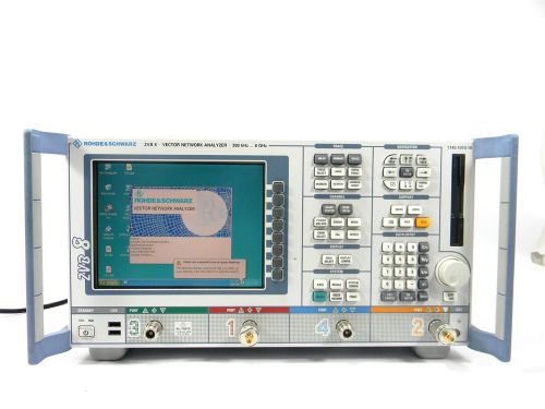 Rohde &amp; Schwarz ZVB8 8GHz Vector Network Analyzer w/ OPT. - 30 Day Warranty