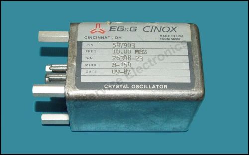 EG - G  547903  H-154 10 Mhz Oven Controlled Crystal Oscillator 10 Mhz