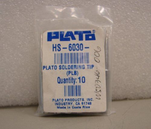 (10) Plato HS-6030 Flat, Fine 3/64&#034; Soldering Tips For Hakko Stations 1.2 mm NEW