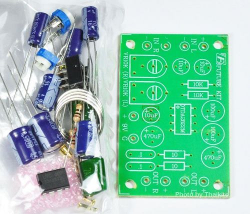 1w mini stereo amplifier tda2822m easy 3 - 12vdc supply un-assembled kit [fk673] for sale