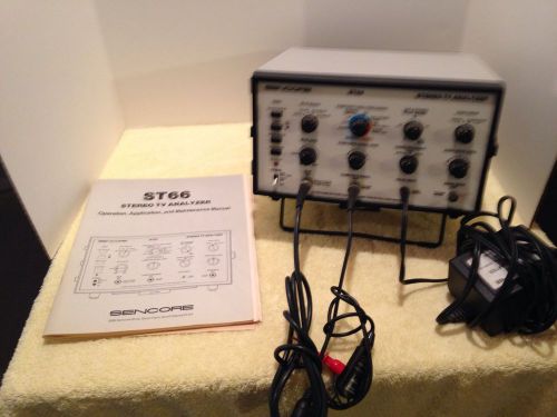 Vintage Working Sencore ST66 Stereo TV Analyzer With Manual EUC