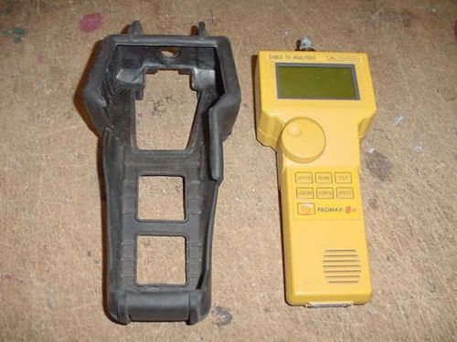 Promax-8+ cable tv analyser w/battery &amp; case for parts/repair only. &gt;c3 for sale