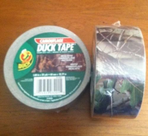 6 Rolls RealTree Camo / Camouflage Duck Brand Duct Tape 20yd Each