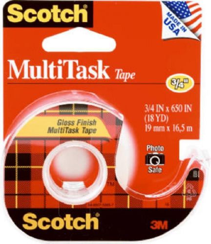 3m scotch 3/4&#034; x 650&#034; crystal clear tape, multipurpose household tape #25 for sale