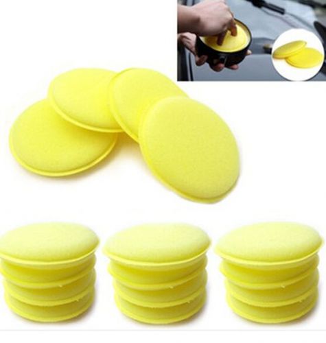 Hs15 polish wax foam sponge applicator pads clean car vehicle glass 12pcs 10cm for sale