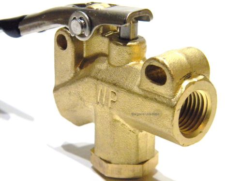 Carpet Cleaning 1/4&#034; Brass Angle Valve W/ Soft Pull Trigger for Wand, Hose