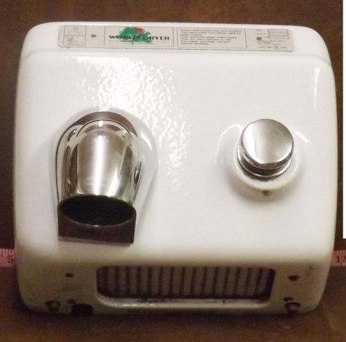 1 USED WORLD DRYER A4 PUSH-BUTTON HAND DRYER