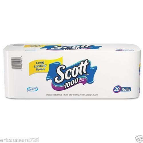 Scott Standard Roll Bathroom Tissue, 1-Ply 20032