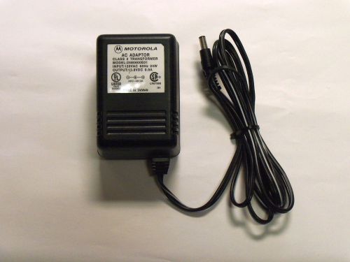 Motorola ac adapter class 2 transformer 120vac 60hz 24w model 2580600e01 *oem* for sale