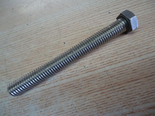 Stainless Steel 1/2 in. X  4 1/2  in. course thread  Bolt with full thread