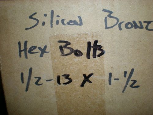 1/2-13 X 1-1/2 Silicon bronze hex bolts (25pcs)