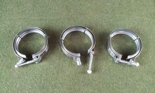 Eaton aeroquip c38c37 new 3&#034; steel t-bolt hose clamp lot of 3 for sale