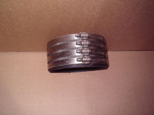 6&#034; PIPE COUPLING-STAINLESS BAND &amp; CLAMPS