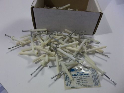 1/4 x 2 inch nylon nail anchor mushroom nylon, box of 95 for sale