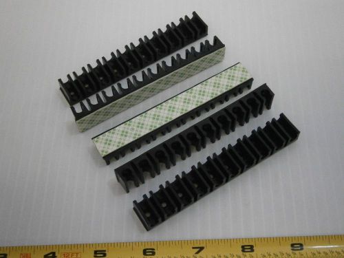 Pneumadyne MTR-250-112 1/4 ten multi tube rack black self adhesive lot of 5 #543
