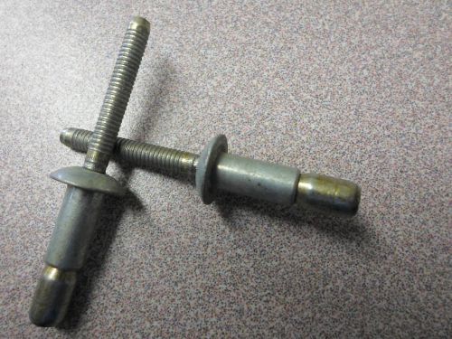 Blind structural steel rivets zink coated protruding 1/4&#034; x 1/2&#034; pack box of 100 for sale