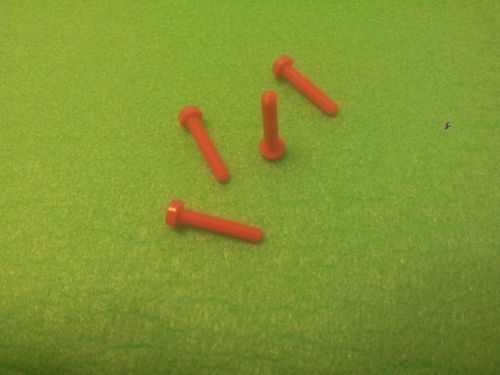 lot of 2 plastic screws M3x16, red