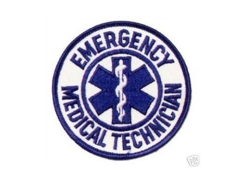 E.M.T. EMT EMERGENCY MEDICAL TECHNICIAN UNIFORM HAT JACKET DUTY PATCH ROUND EMS