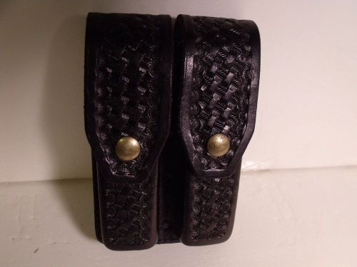 A.e. nelson leather police magazine pouch doulbe stack made usa  14d sig p220 for sale