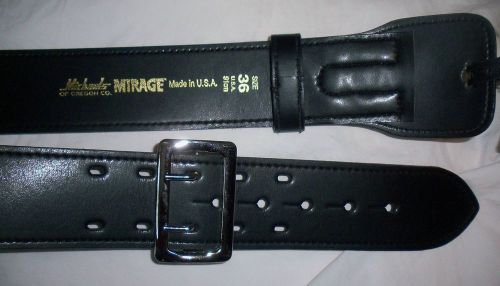 UNCLE MIKE&#039;S Sam Browne Duty Belt Mirage Law Enforcement Contours Gloss USA