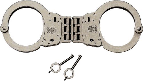 Smith &amp; Wesson Nickel Tactical Law Enforcement Hinged Handcuffs