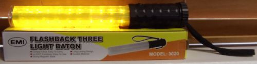 POLICE SECURITY LED LIGHT WAND TRAFFIC SAFETY BATON CONCERT PARKING YELLOW