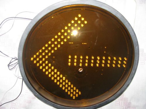 4 Complete LED Bulb and Lens Assemblies for Arrow Traffic Signals