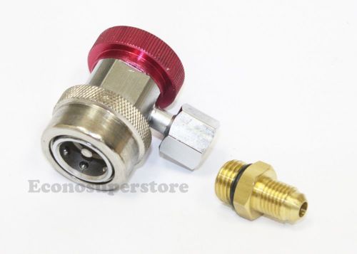 1/4&#034; SAE Male Flare High Automotive Quick Coupler Connectors Adapter HVAC R134a