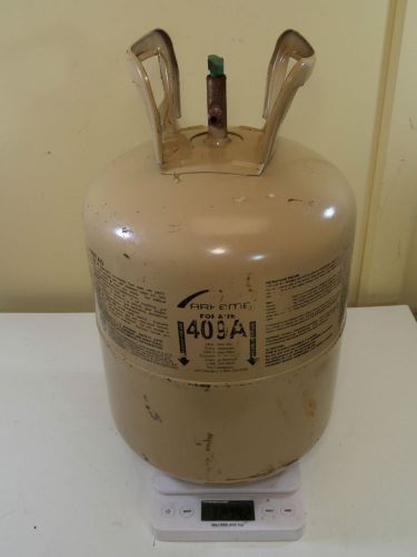 Genetron R409a 409a Refrigerant About 27 Lbs 32 LB with Tank
