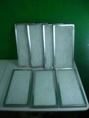 Lot of 7 universal air filter co. aluminum air filters 18&#034; x 8&#034; x 7/8&#034;  pe-1050 for sale