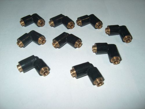 LOT OF 9 ARO 59760 4 PNEUMATIC 90 DEG FITTING 4mm  PUSH TO FIT ** NEW **