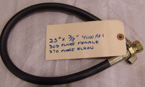 Parker hydraulic hose parflex 4000psi 25&#034; x 3/8&#034; 590-6 series 55 swivel ends for sale