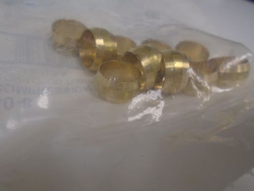 Compression sleeve for 1/2&#034; od tube brass craft (10pc) for sale