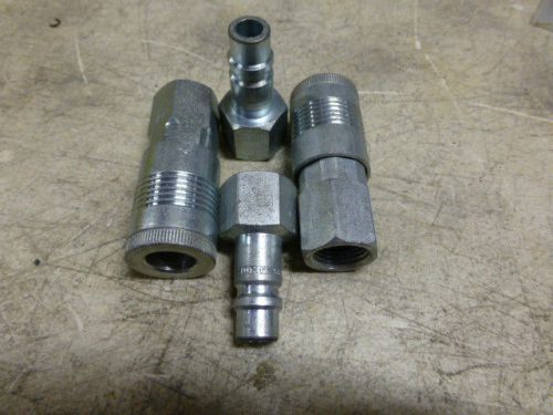 2 NEW 1/2 FEMALE PIPE COUPLER SET  NO RESERVE