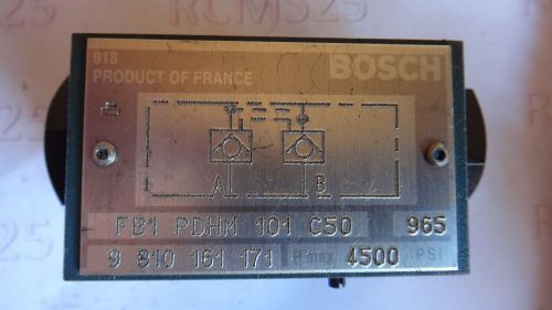 FB1 PDHM 101 C50 Bosch Valve 4500 PSI
