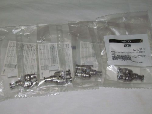 Pisco ssy6 stainless steel y fitting (1 lot 4 pcs) for sale