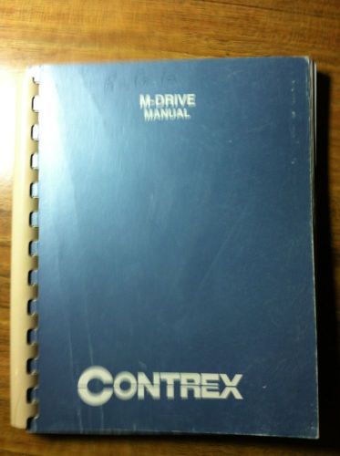 Fenner controls contrex m-drive user manual 0001-0091 revision b 1993 for sale