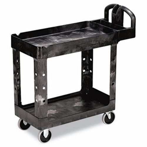 Rubbermaid heavy-duty service/utility cart, black (rcp 4500-88 bla) for sale