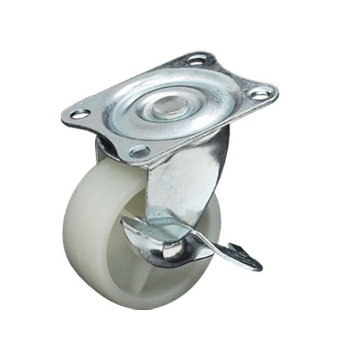 Fixed flat full rotation caster wheel with wheel lock for sale
