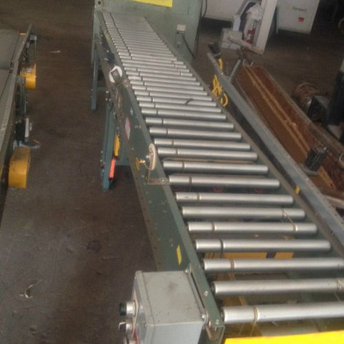 Hytrol power roller conveyor 2 sections 16&#034; wide for sale
