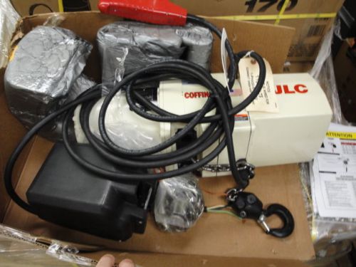 Coffing jlc jlc2016 1 10 w/cc115/230v-1ph 1 ton chain hoist damaged box save $$ for sale