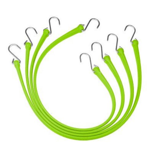 Bungee Strap, S-Hook, 36 In.L, Safety Green
