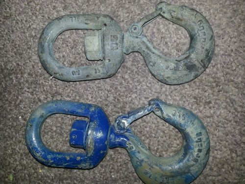 2 swivel hooks crosby 2 and 3 ton for sale