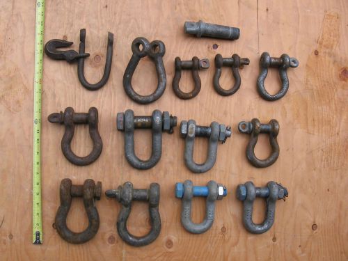 13 HD rigging u shackle hooks pin rigging bolt cable screw clevis anchor farm