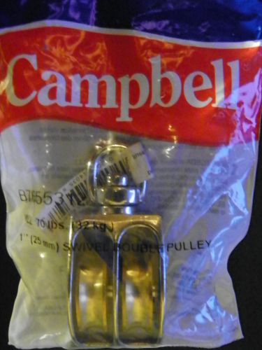 Campbell 1&#034; swivel double pulley for sale