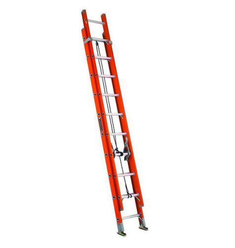 Louisville lightweight fiberglass extension ladder industrial 300 pound 24 feet for sale