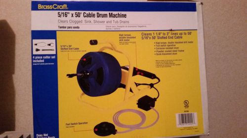 Cable drum machine pipe and drain cleaning for sale