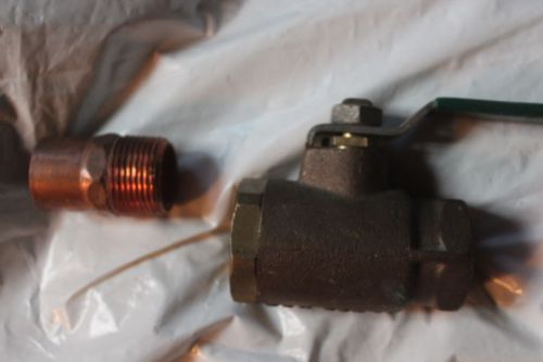 2 watts regulator(s) 1-600 wog 1 inch npt brass ball valve, 1 copper fitting for sale
