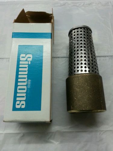 Simmons foot valve lead free 1 1/4&#039;&#039; foot valve 454-sb for sale